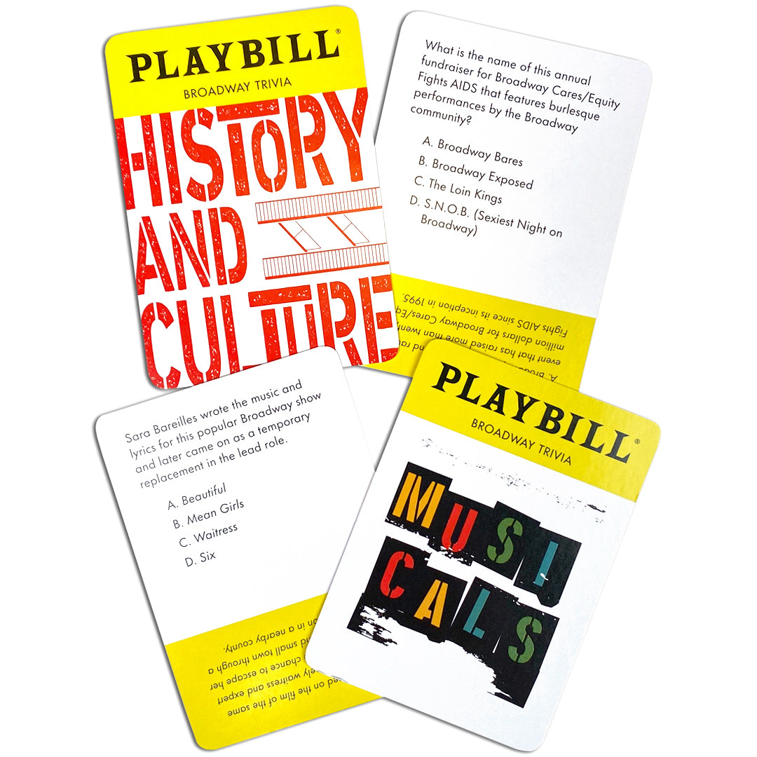 Playbill Broadway Trivia Game: 200 Questions for Fans of Musicals, Plays, and Theatre History