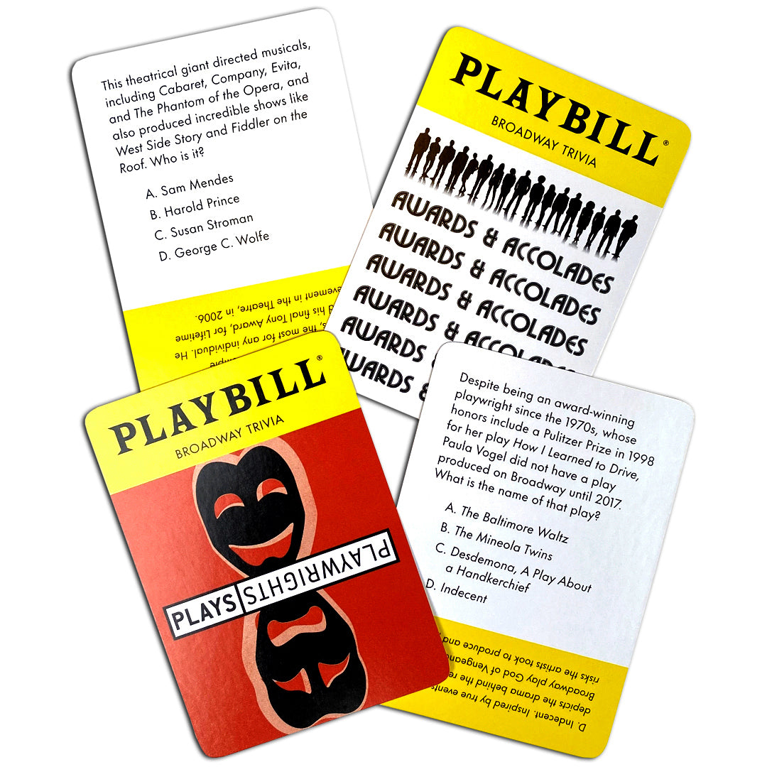 Playbill Broadway Trivia Game: 200 Questions for Fans of Musicals, Plays, and Theatre History