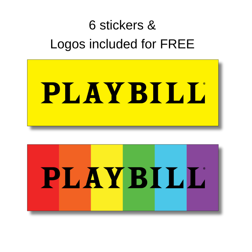 Now on Broadway Sticker Pack of 23 Playbill Covers
