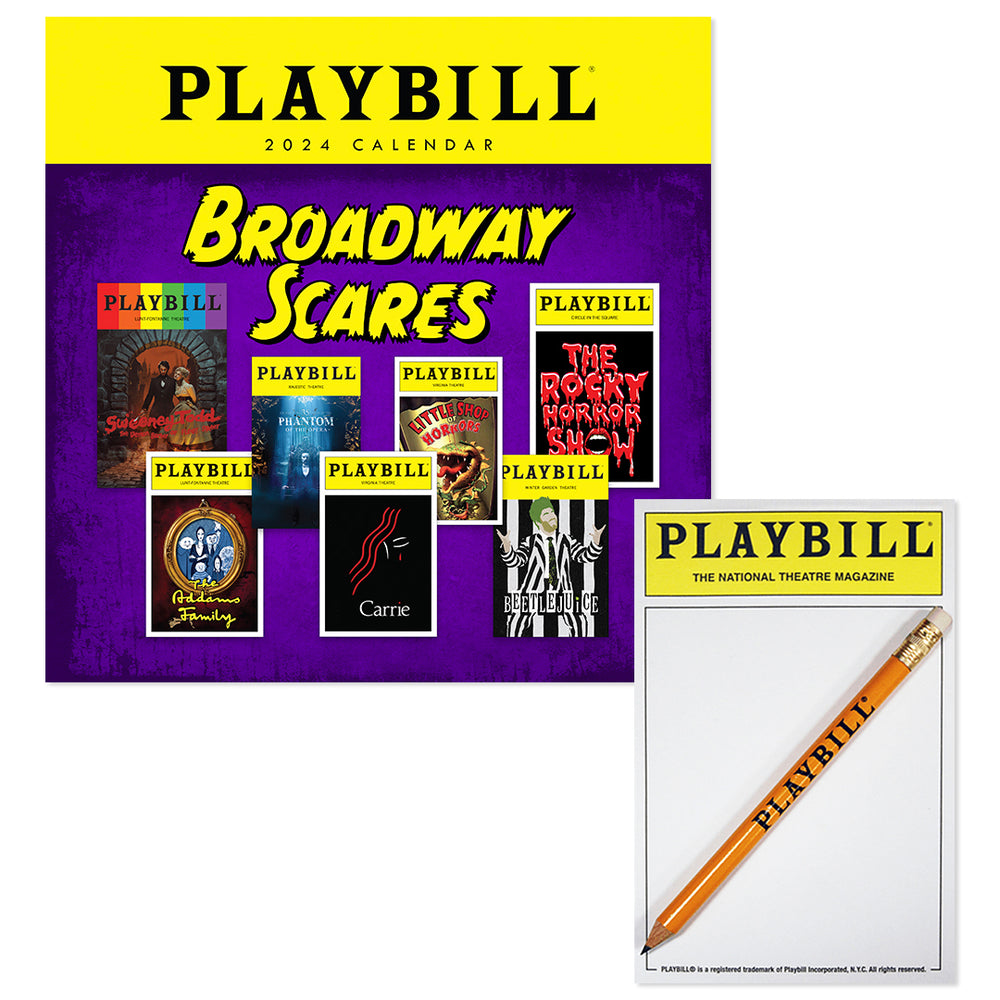 Playbill 2024 Calendar and Playbill Notepad Combo