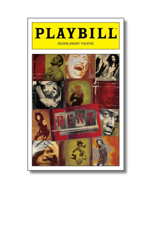 Rent Playbill Sticker