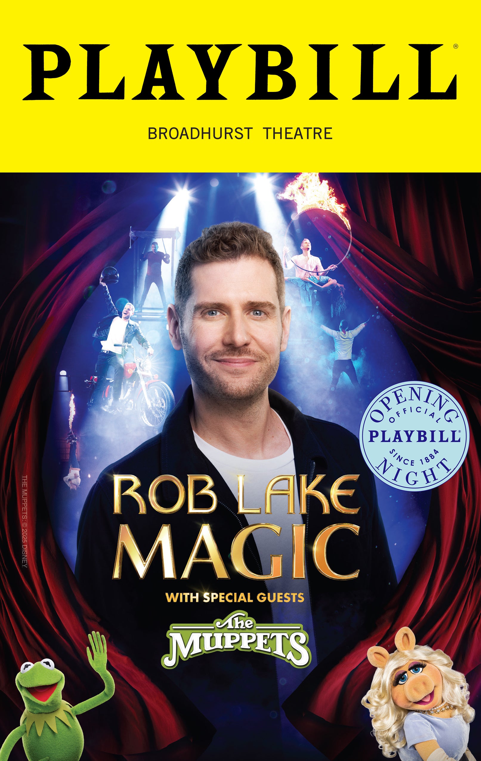 Rob Lake Magic with Special Guests The Muppets Limited Edition Official Opening Night Playbill