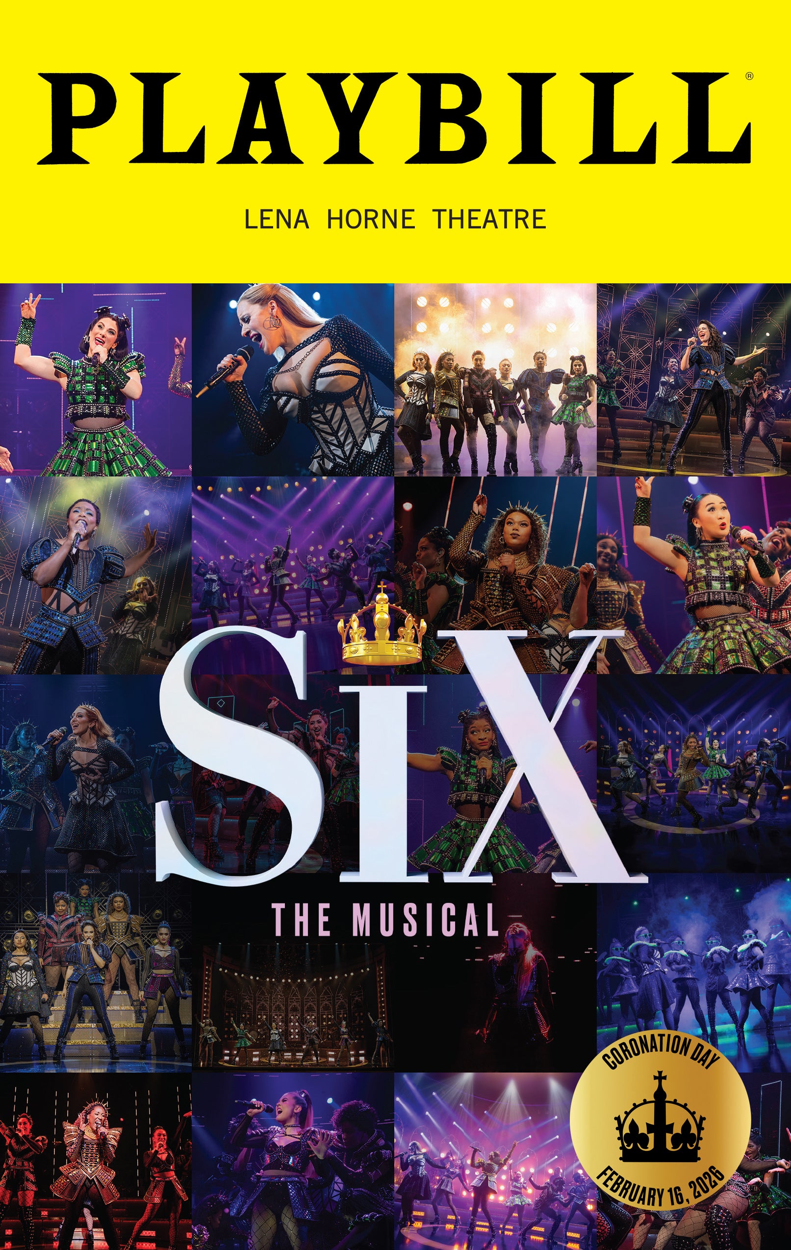 SIX the Musical February 2026 Coronation Day Special Edition Playbill