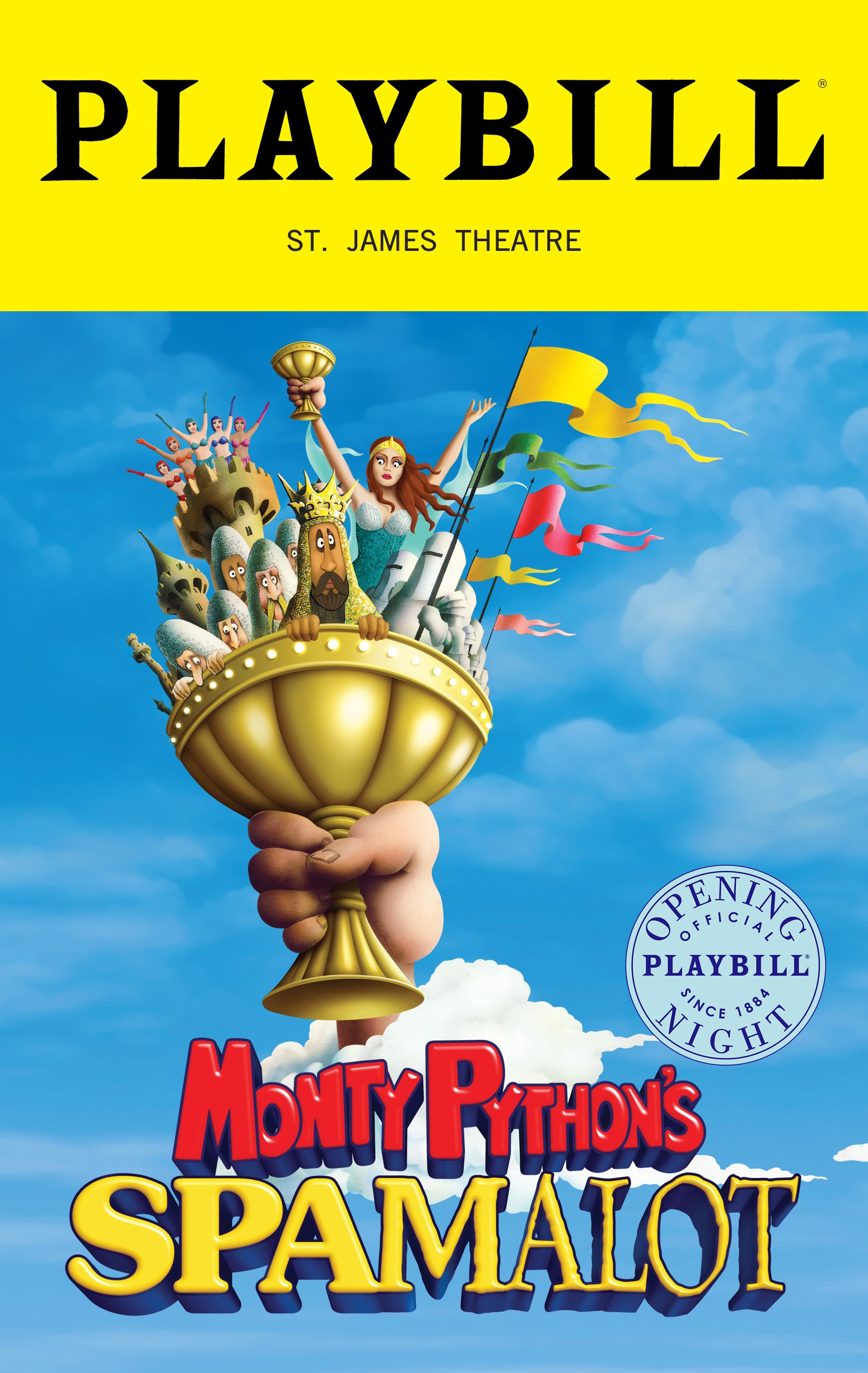 Spamalot 2023 Broadway Revival Limited Edition Official Opening Night Playbill