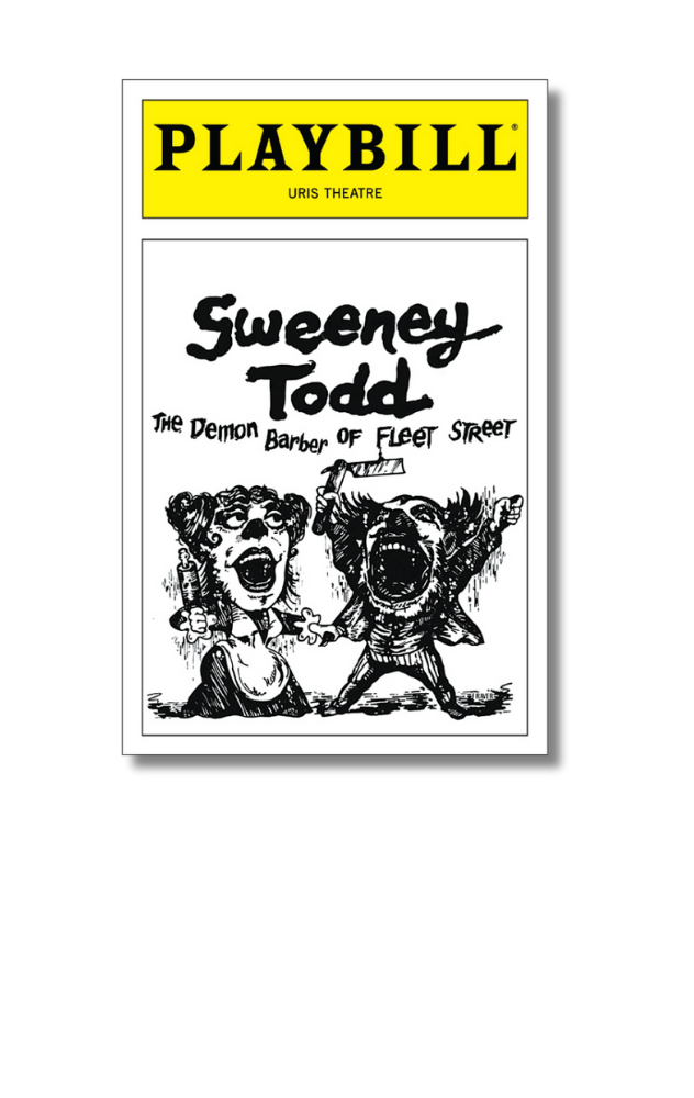 Sweeney Todd Playbill Sticker