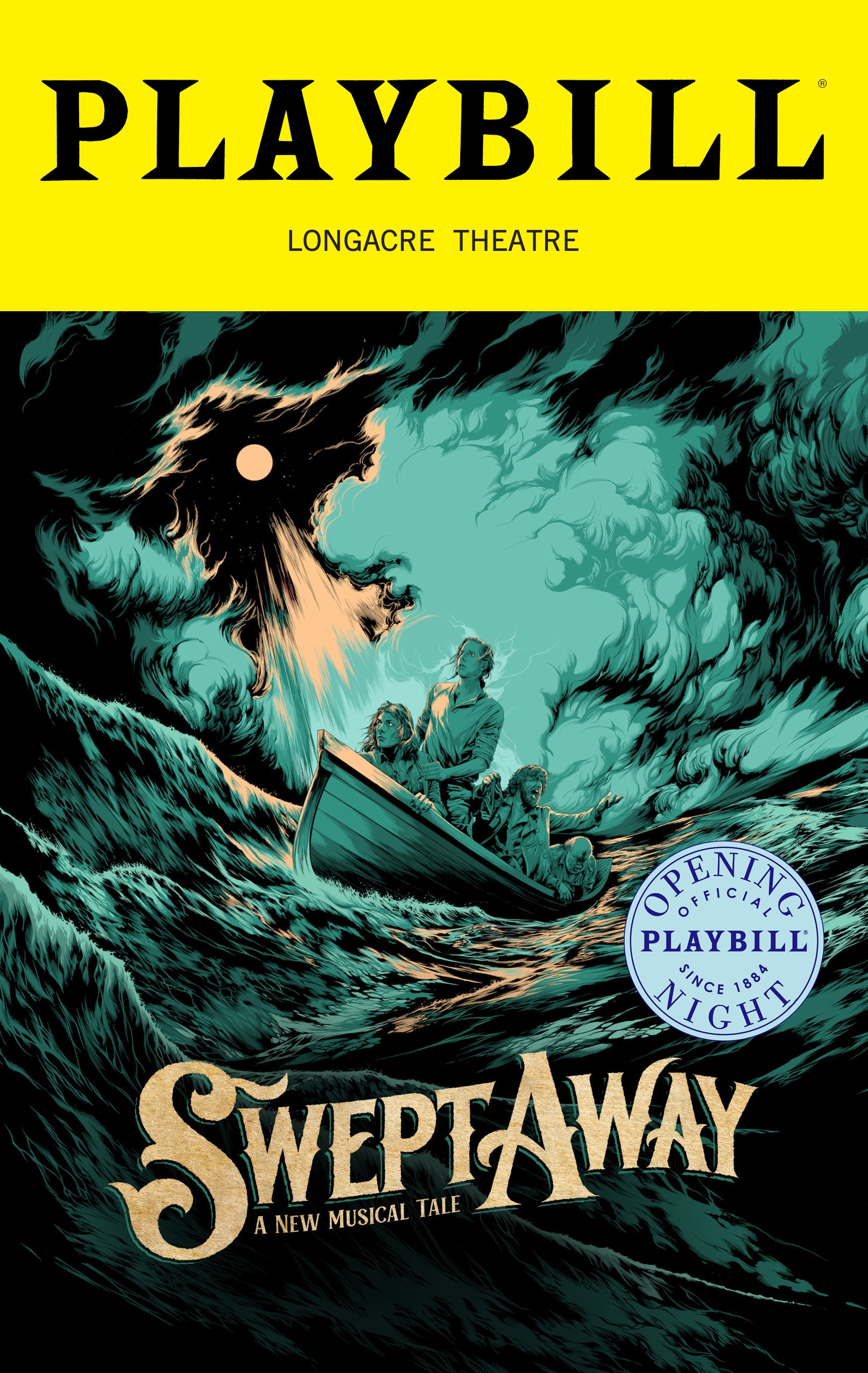 Swept Away Limited Edition Official Opening Night Playbill