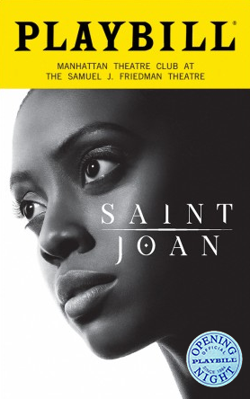 Saint Joan Limited Edition Official Opening Night Playbill 2018 Revival