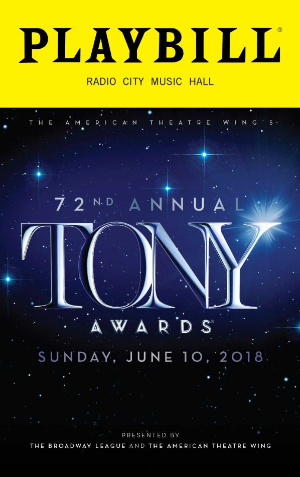 The 2018 Tony Awards Playbill