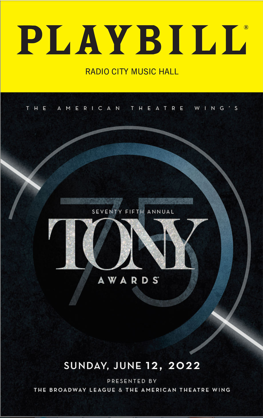 The 2022 Tony Awards Playbill