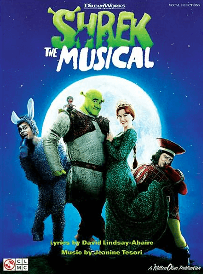 Shrek the Broadway Musical Piano-Vocal Selections Songbook