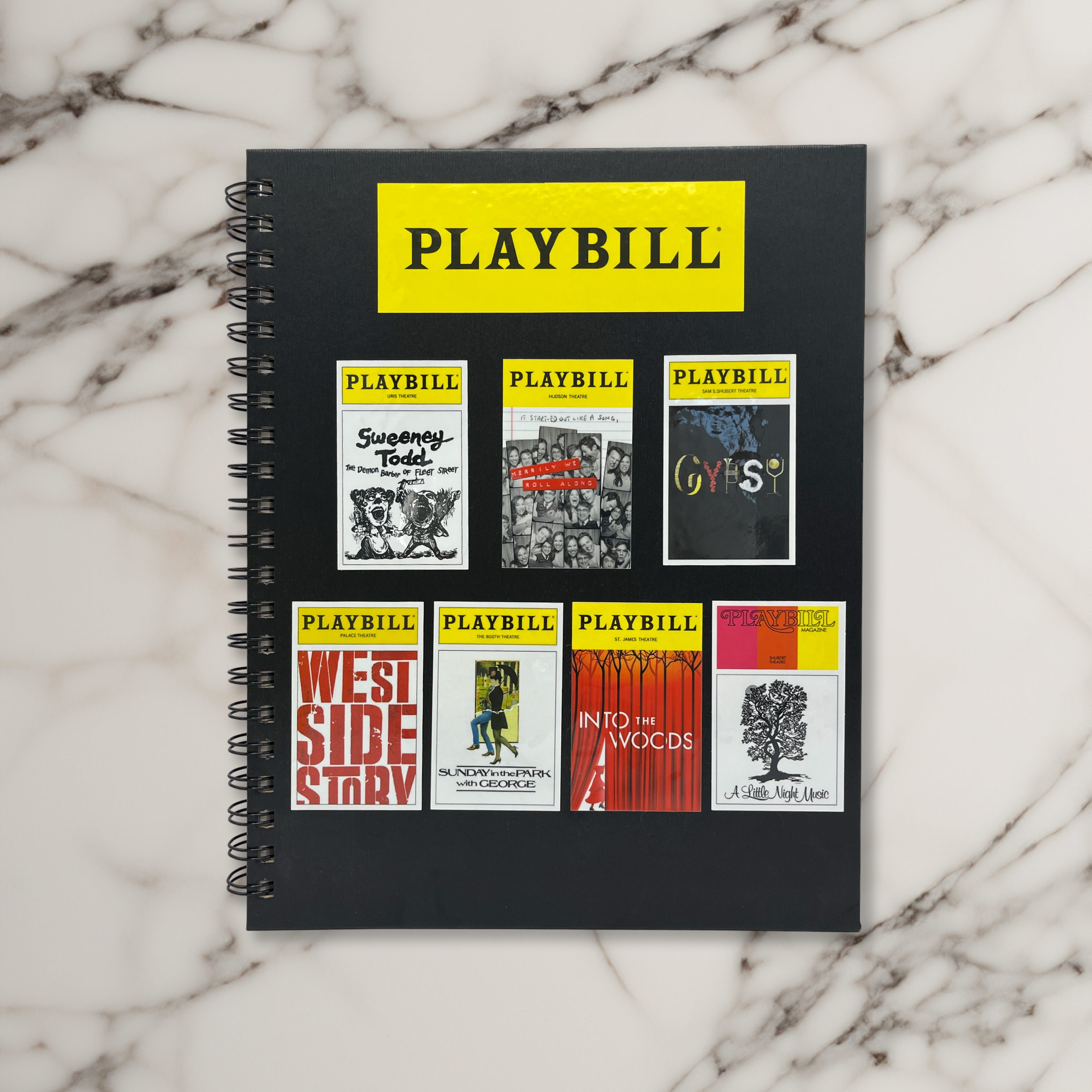 Sondheim  Sticker Pack of Playbill Covers