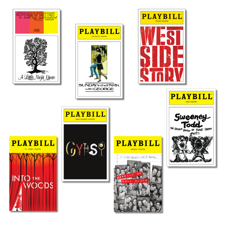 Sondheim  Sticker Pack of Playbill Covers