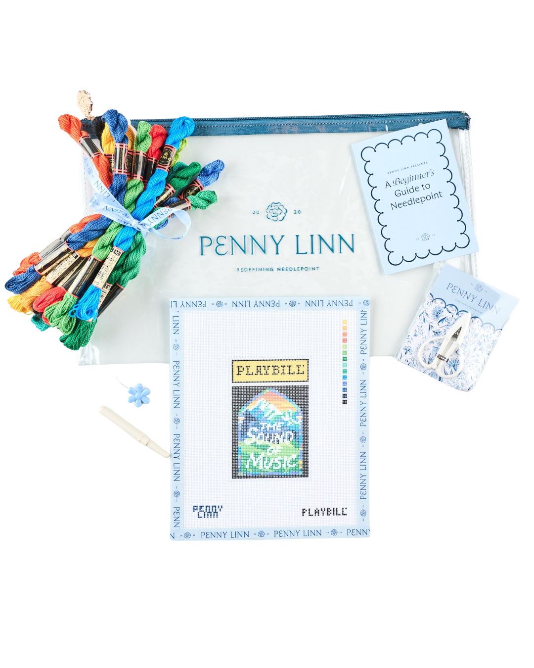 The Sound of Music Small-Sized Playbill - Penny Linn Needlepoint Canvas Kit