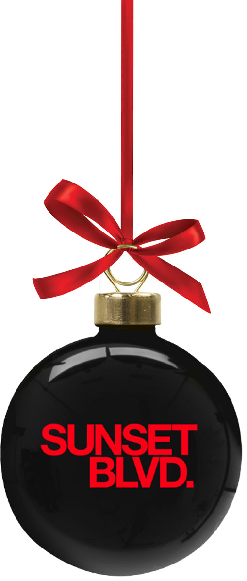 SUNSET BLVD. Ornament - Black