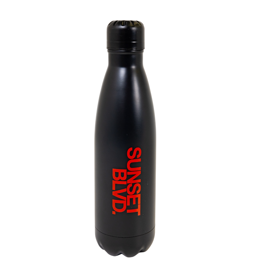 SUNSET BLVD. Water Bottle - Black