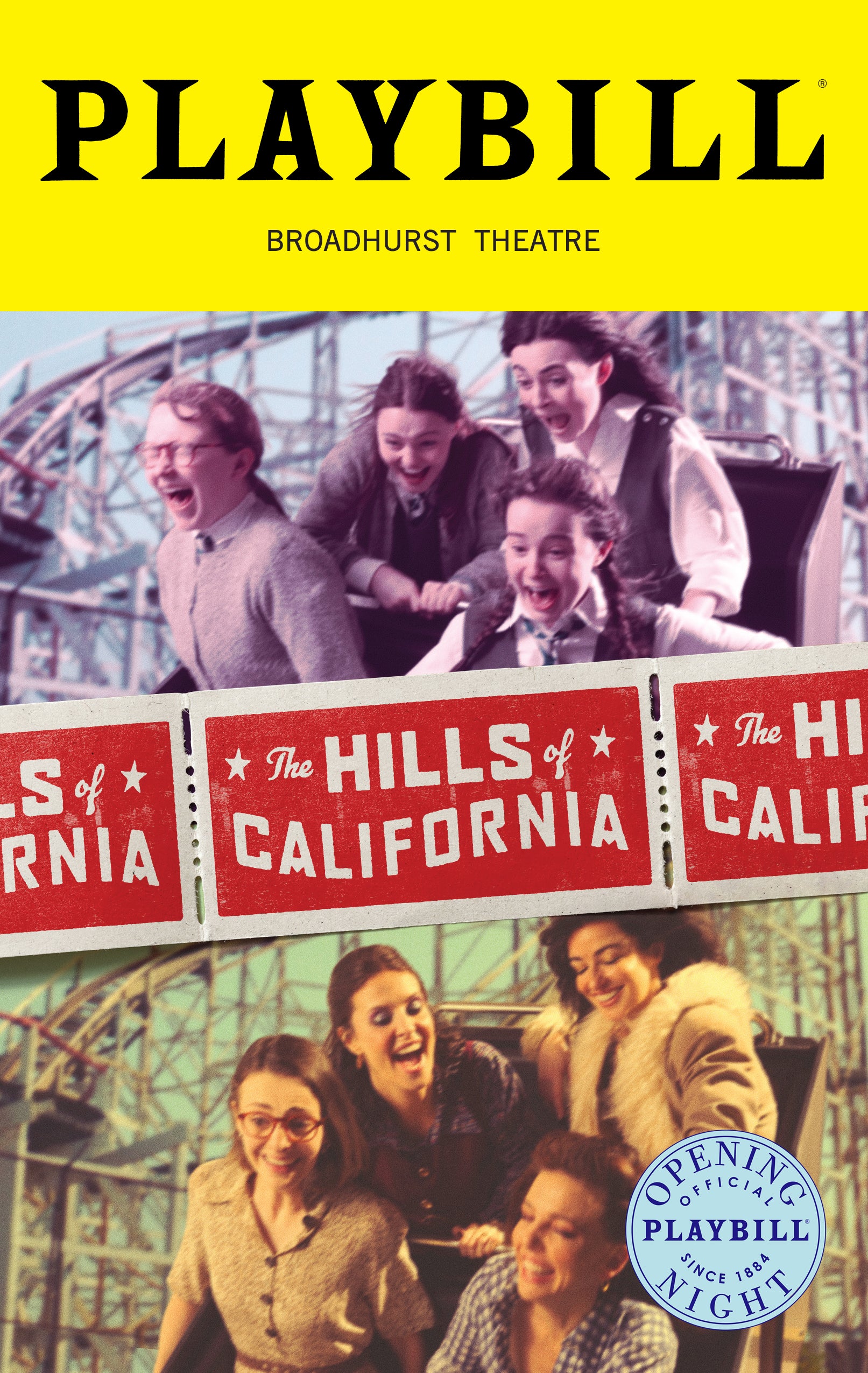 The Hills of California Limited Edition Official Opening Night Playbill