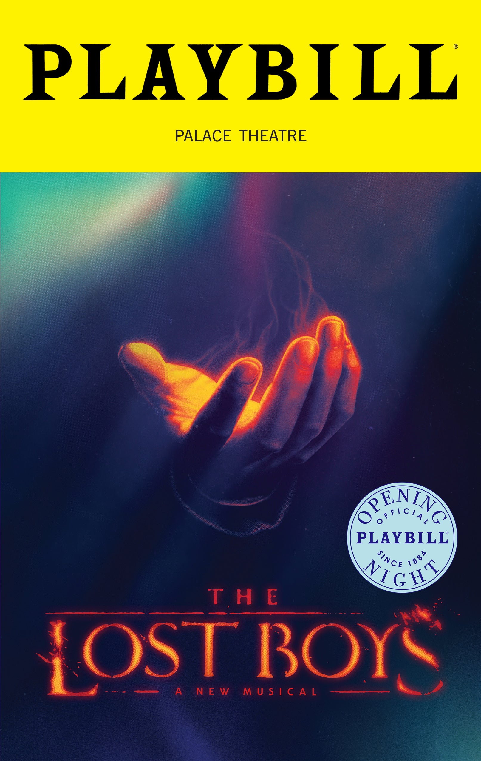 The Lost Boys: A New Musical Limited Edition Official Opening Night Playbill