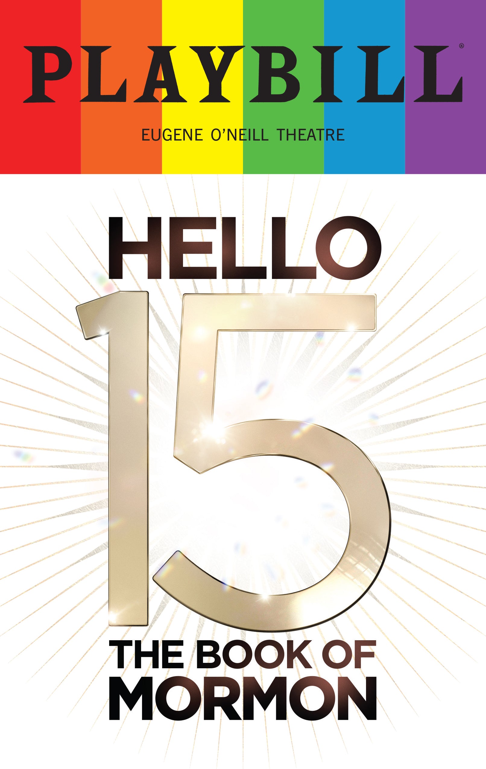 The Book of Mormon Limited Edition 2026 Rainbow Pride Playbill