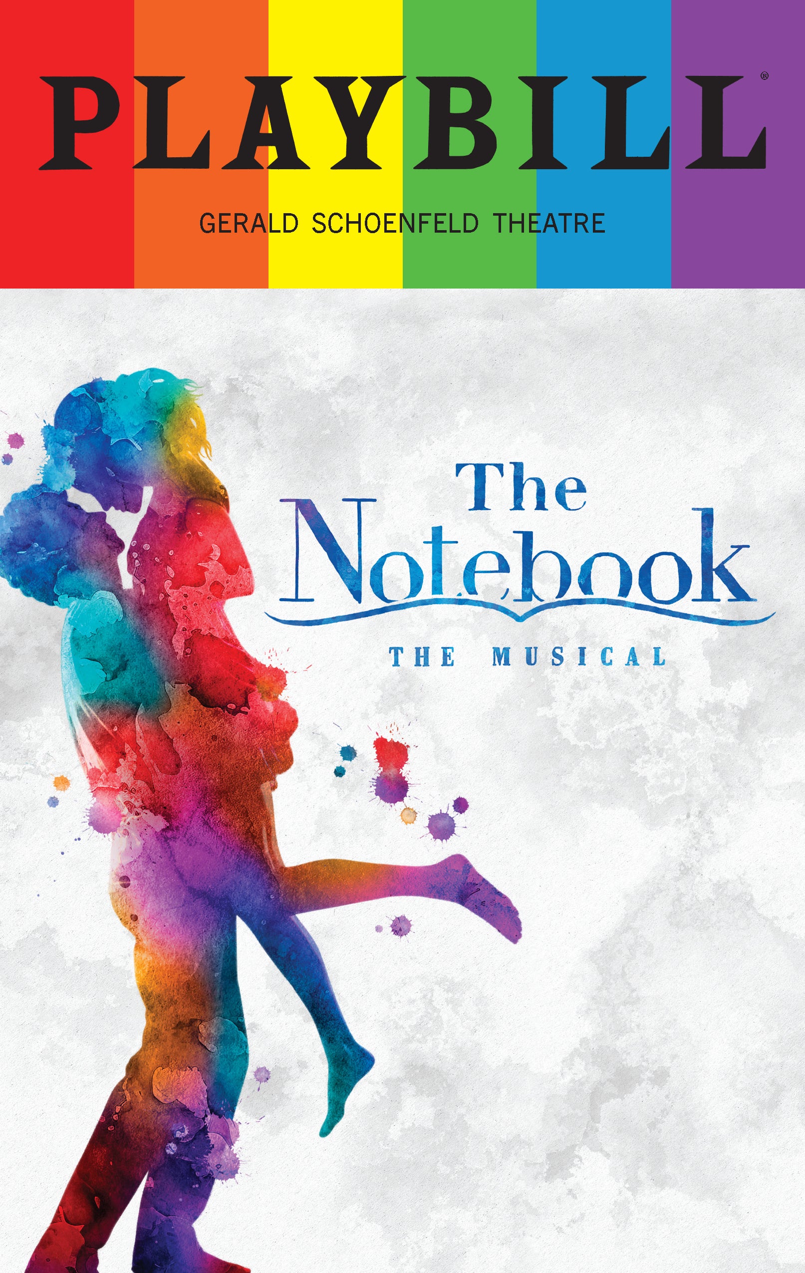 The Notebook Playbill with Limited Edition 2024 Rainbow Pride Logo