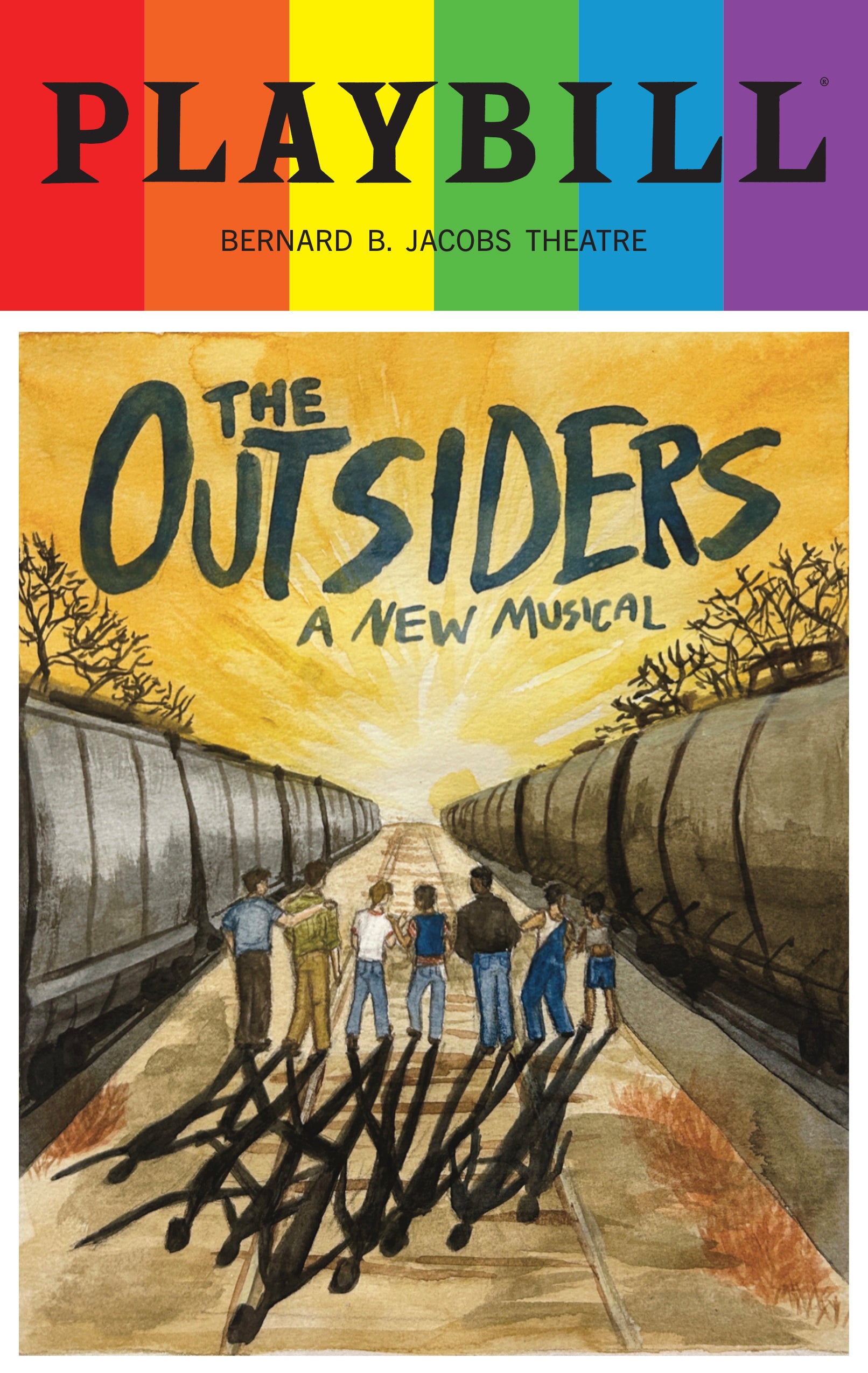 The Outsiders Limited Edition 2026 Rainbow Pride Playbill