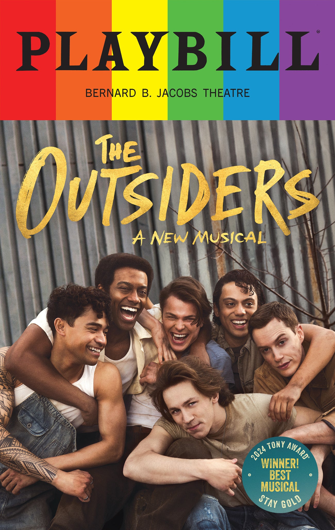 The Outsiders - 2024 Tony Winning Musical - 06/18/24 Special Playbill