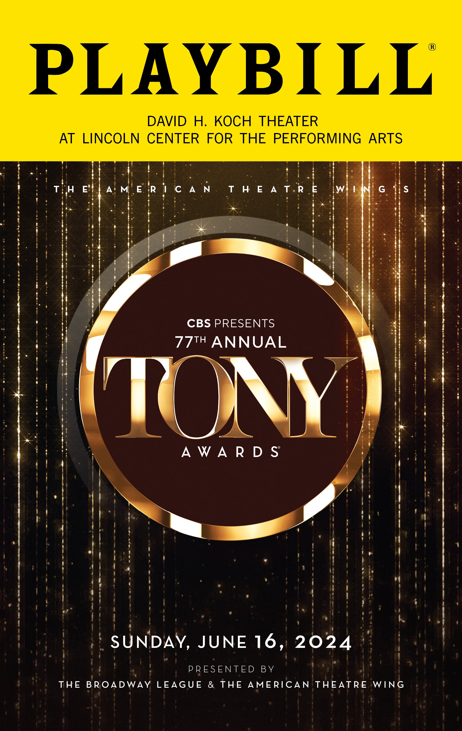 The 2024 Tony Awards Playbill