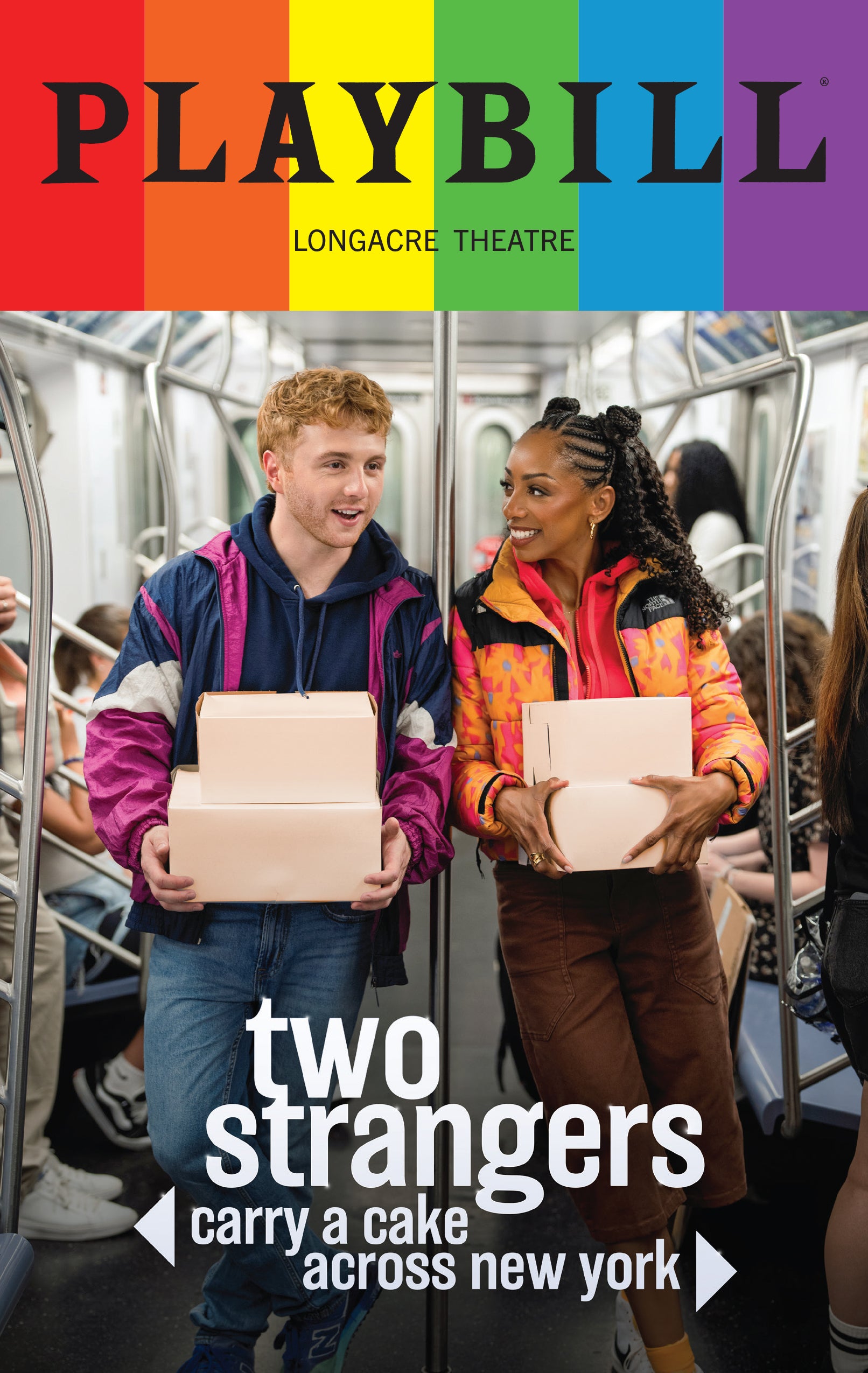 Two Strangers (Carry a Cake Across New York) Limited Edition 2026 Rainbow Pride Playbill