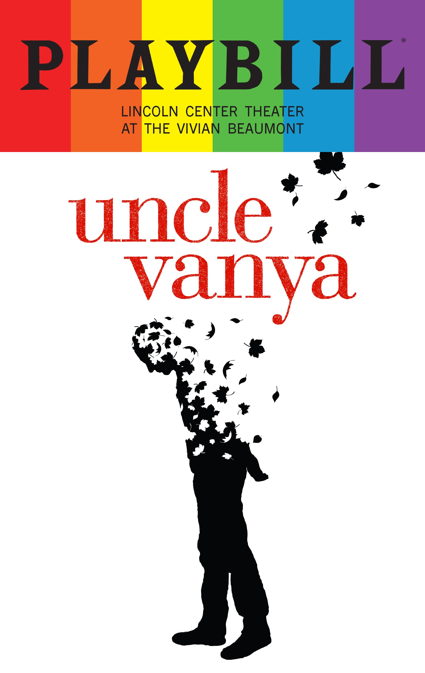 Uncle Vanya 2024 Revival Playbill with Limited Edition Rainbow Pride Logo