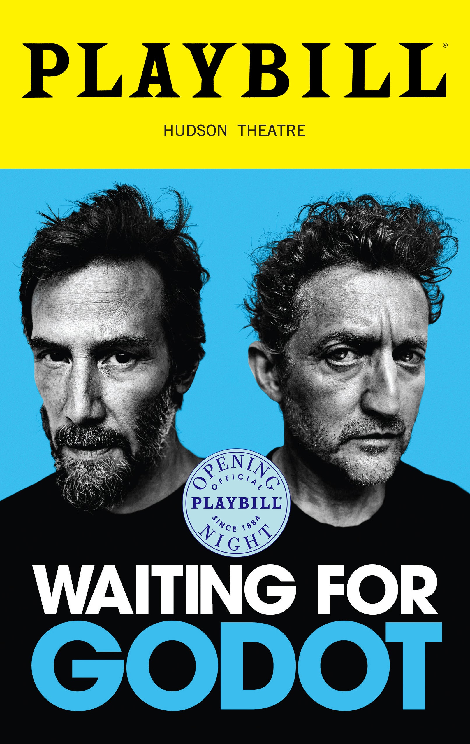 Waiting for Godot 2025 Limited Edition Official Opening Night Playbill