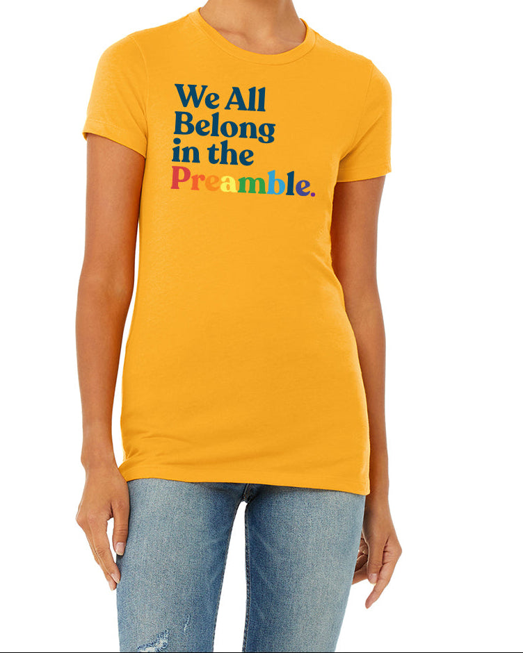 What The Constitution Means To Me  Slim Fit Preamble T-Shirt