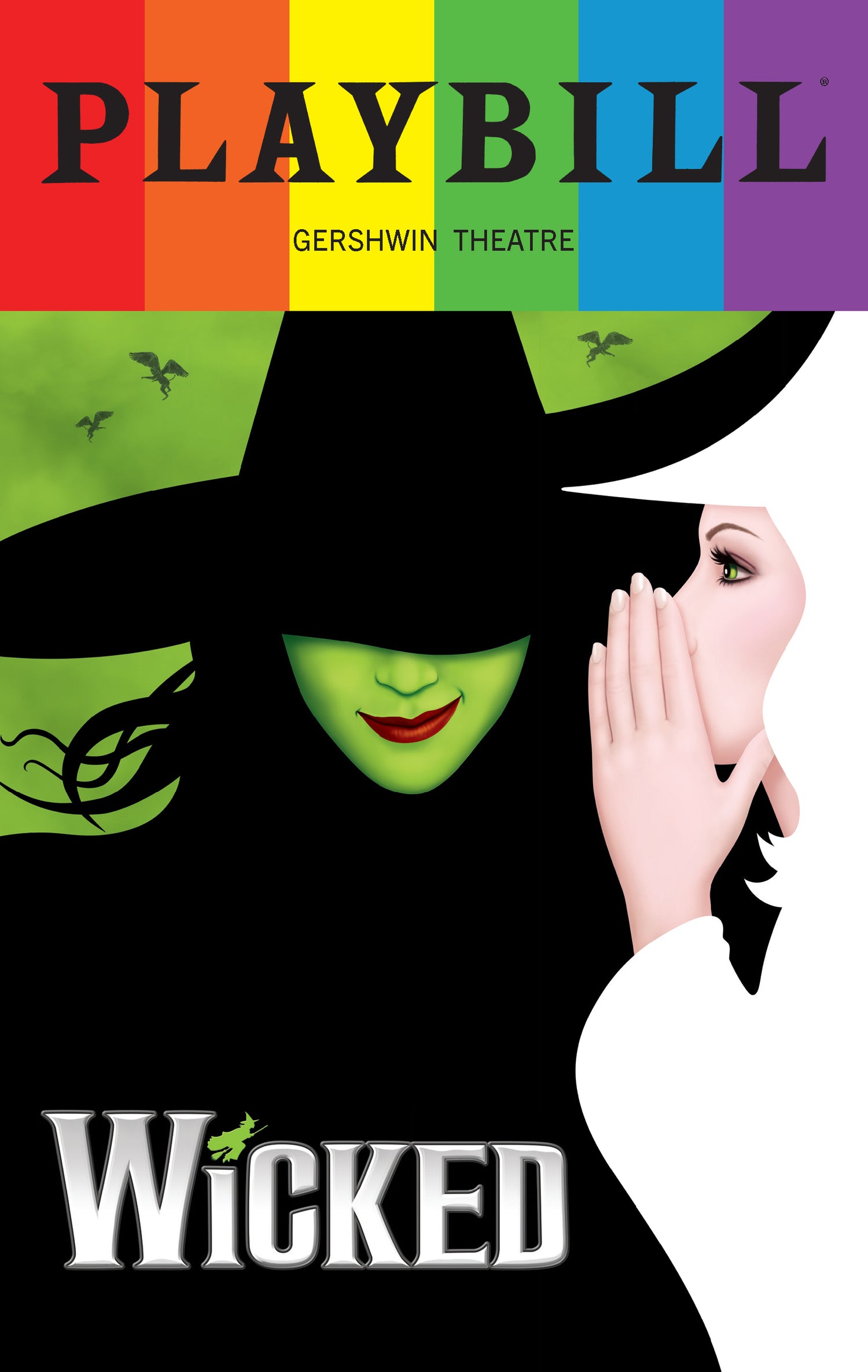 Wicked Playbill With Limited Edition 2024 Rainbow Pride Logo