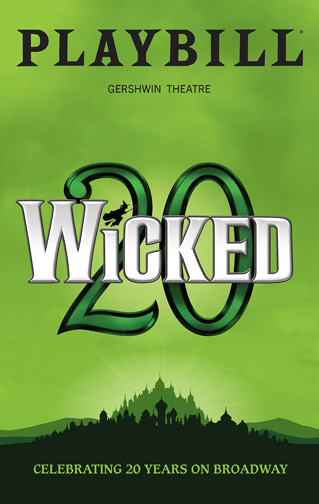 Wicked Celebrating 20 Years on Broadway Limited Edition Commemorative Playbill October 2023