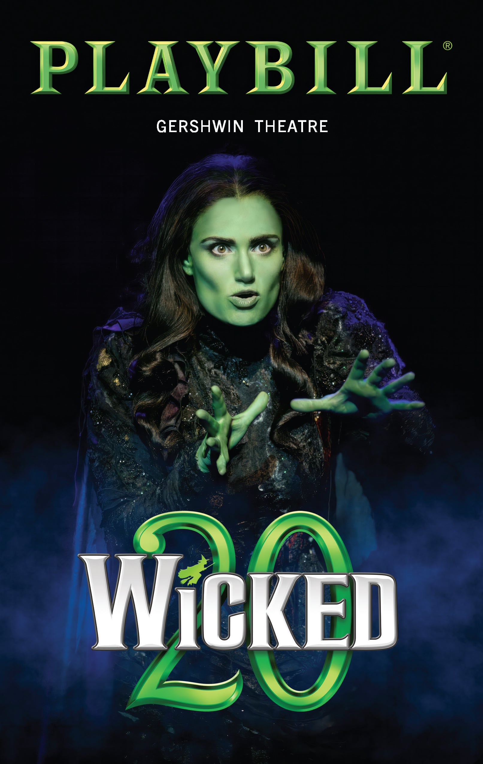 Wicked 20th Anniversary Limited Edition Playbill - October 29, 2023 Evening