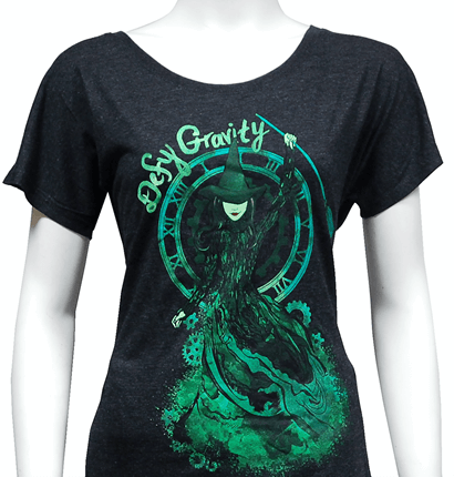 Wicked the Broadway Musical - Defy Gravity Ladies Dolman Tee