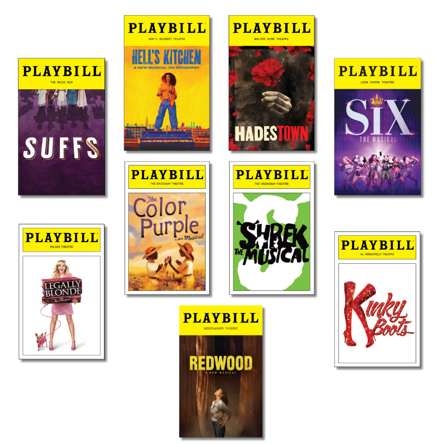 Women Writers & Composers Sticker Pack of Playbill Covers