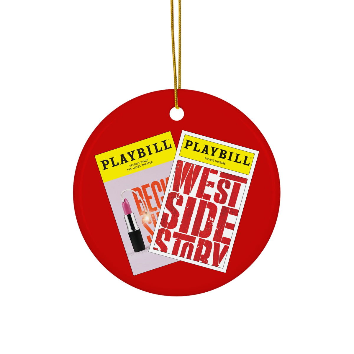 CUSTOM - 2 Cover Ceramic Ornament, 2-Side Print