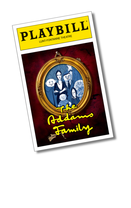 The Addams Family Playbill Sticker