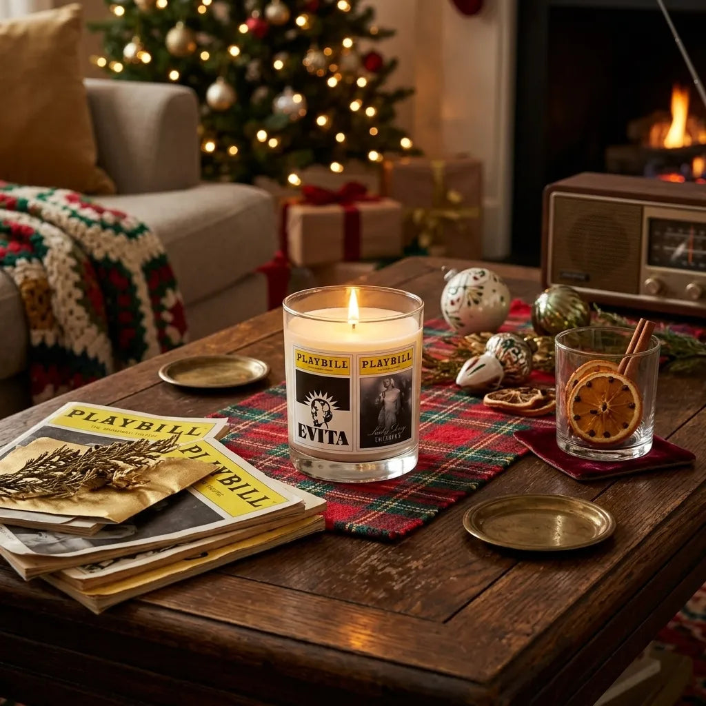 CUSTOM Playbill Covers - Divas Collection- Glass Jar Soy Wax Candle - Choose 2 Favorites from 25 Covers