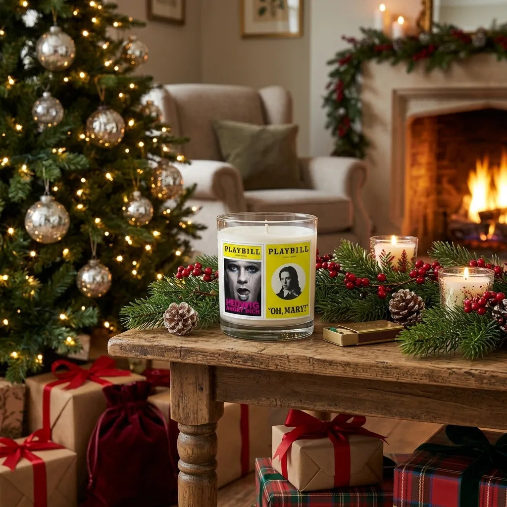 CUSTOM Playbill Covers - Ground Breaking Shows Collection - Glass Jar Soy Wax Candle - Choose 2 Favorites from 30+ Covers