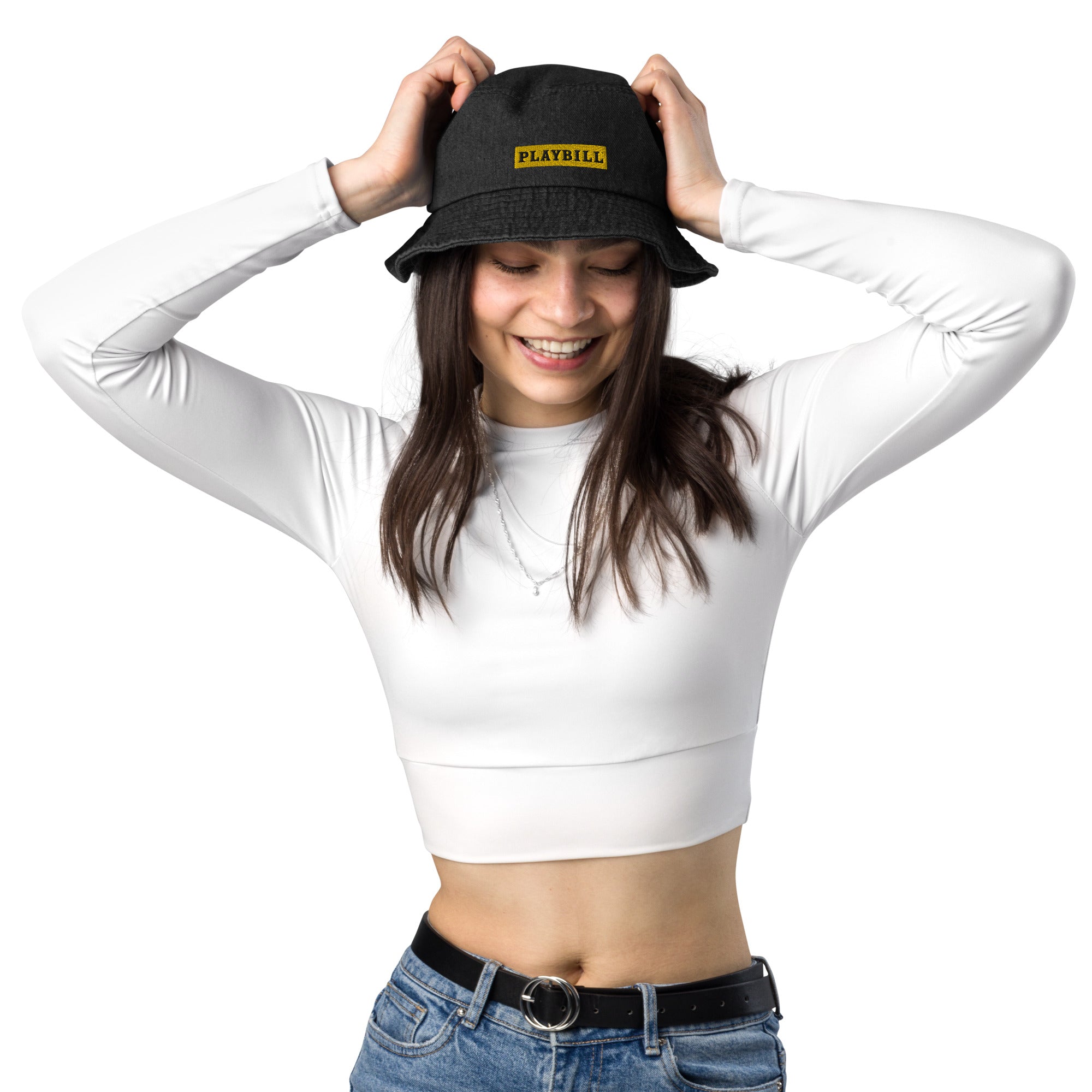 Playbill Denim Bucket Hat