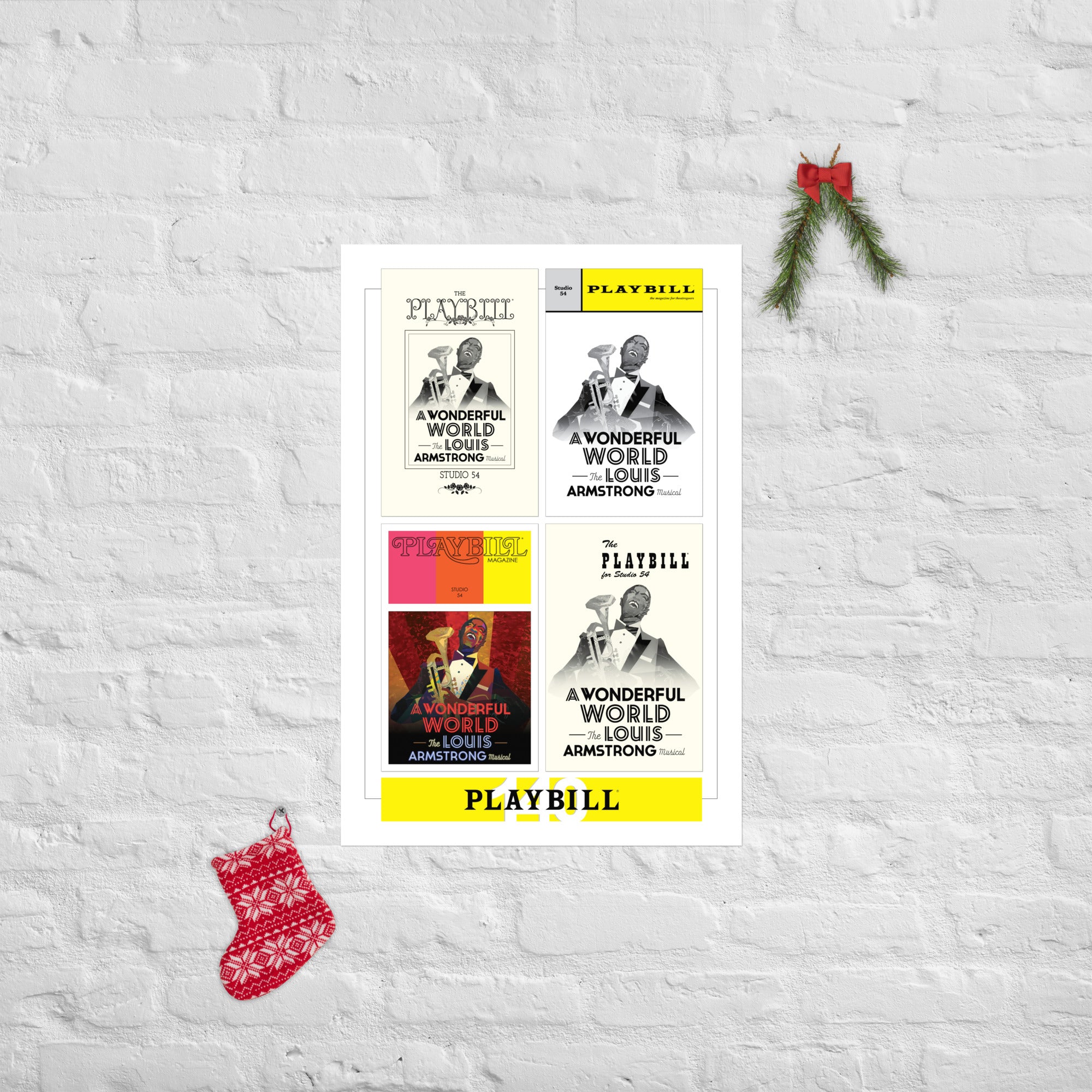 Playbill's 140th Anniversary Legacy Cover Poster - A WONDERFUL WORLD