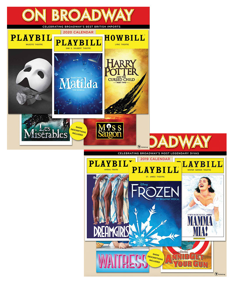 On Broadway: The 2019 And 2020 Playbill Wall Calendar Combo