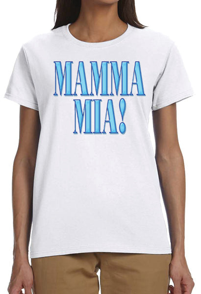 Mamma Mia! the Broadway Musical - Ladies White Logo T-Shirt