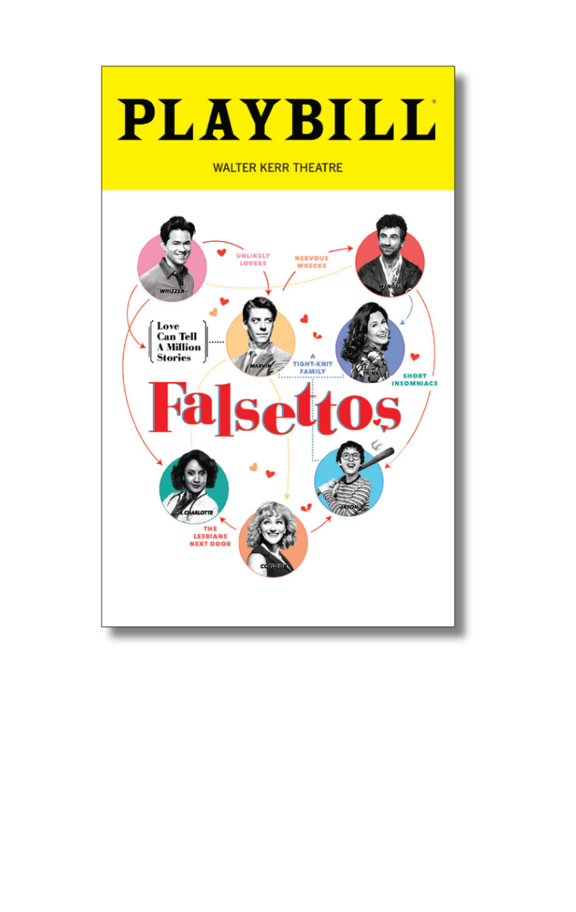 Falsettos Playbill Sticker