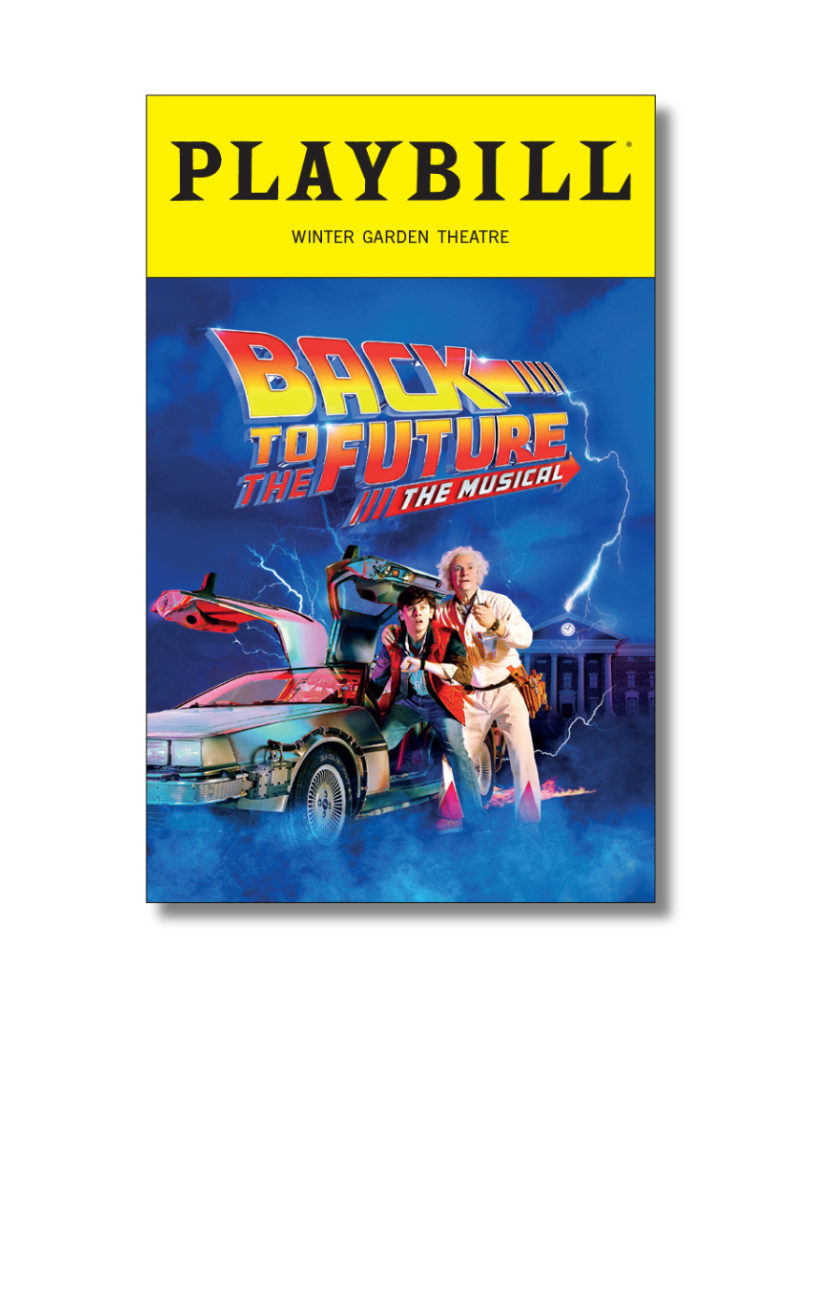 Back to the Future Playbill Sticker