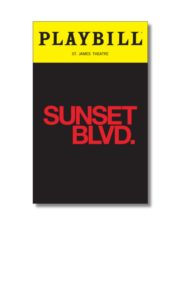 SUNSET BLVD. Playbill Sticker