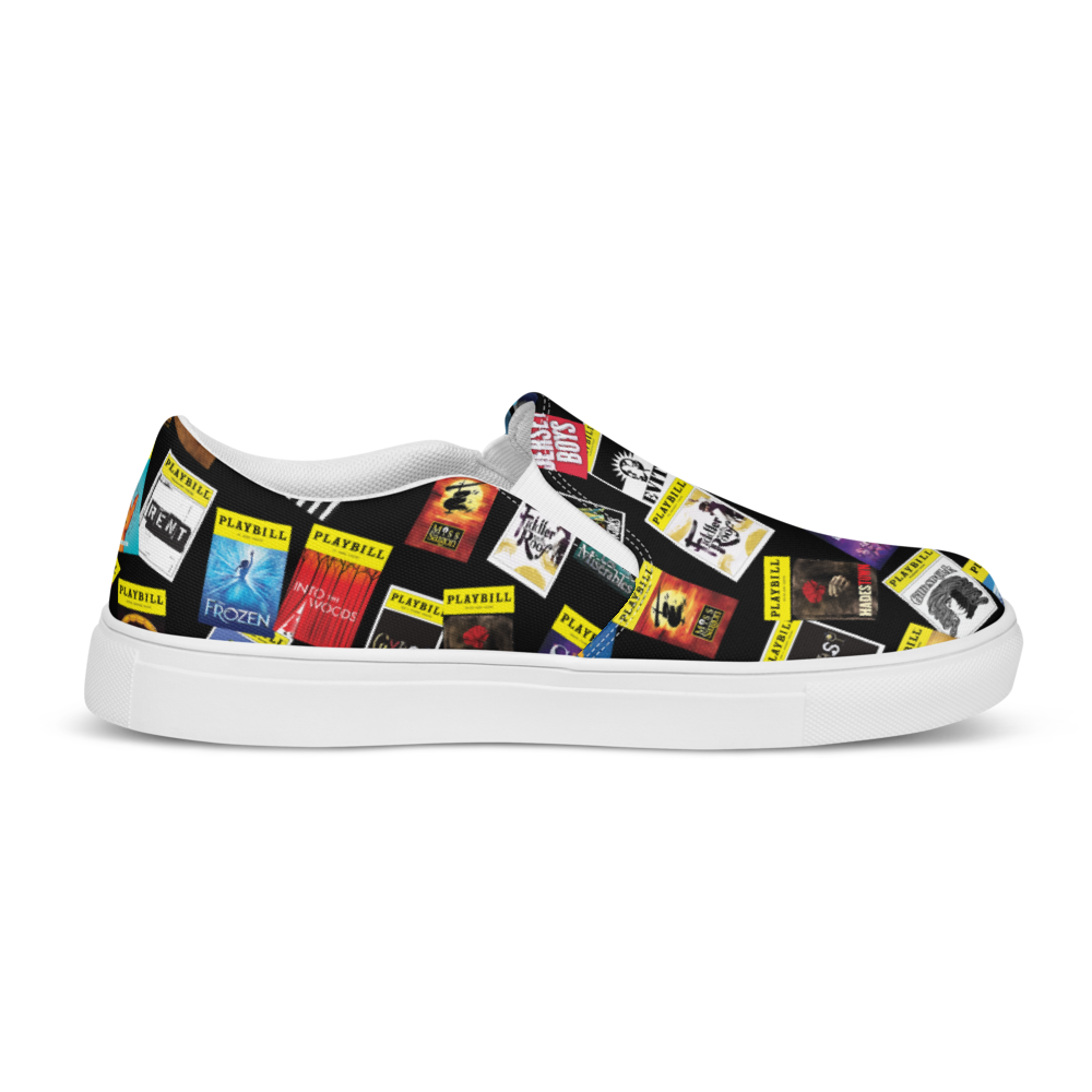 PLAYBILL Covers - Women’s Slip-On Canvas Shoes in Black