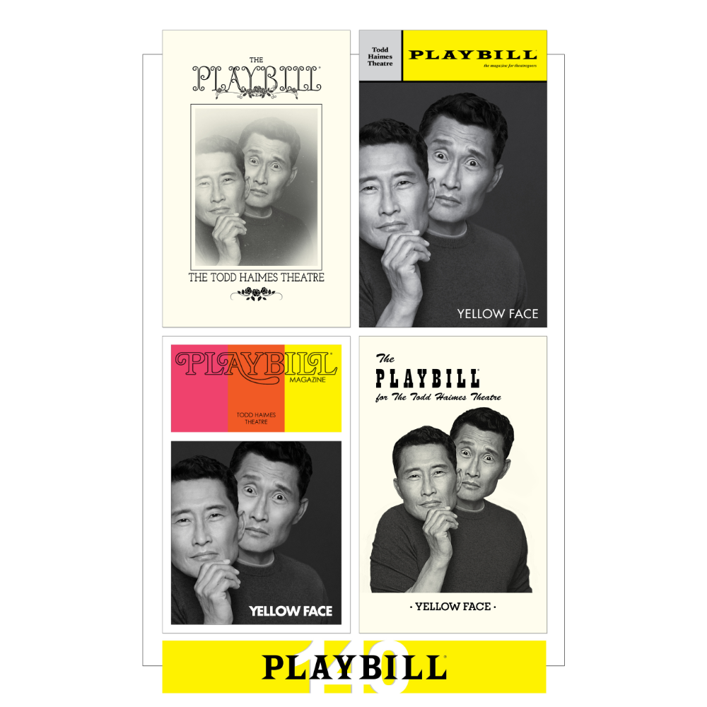 Playbill's 140th Anniversary Legacy Cover Poster - YELLOW FACE