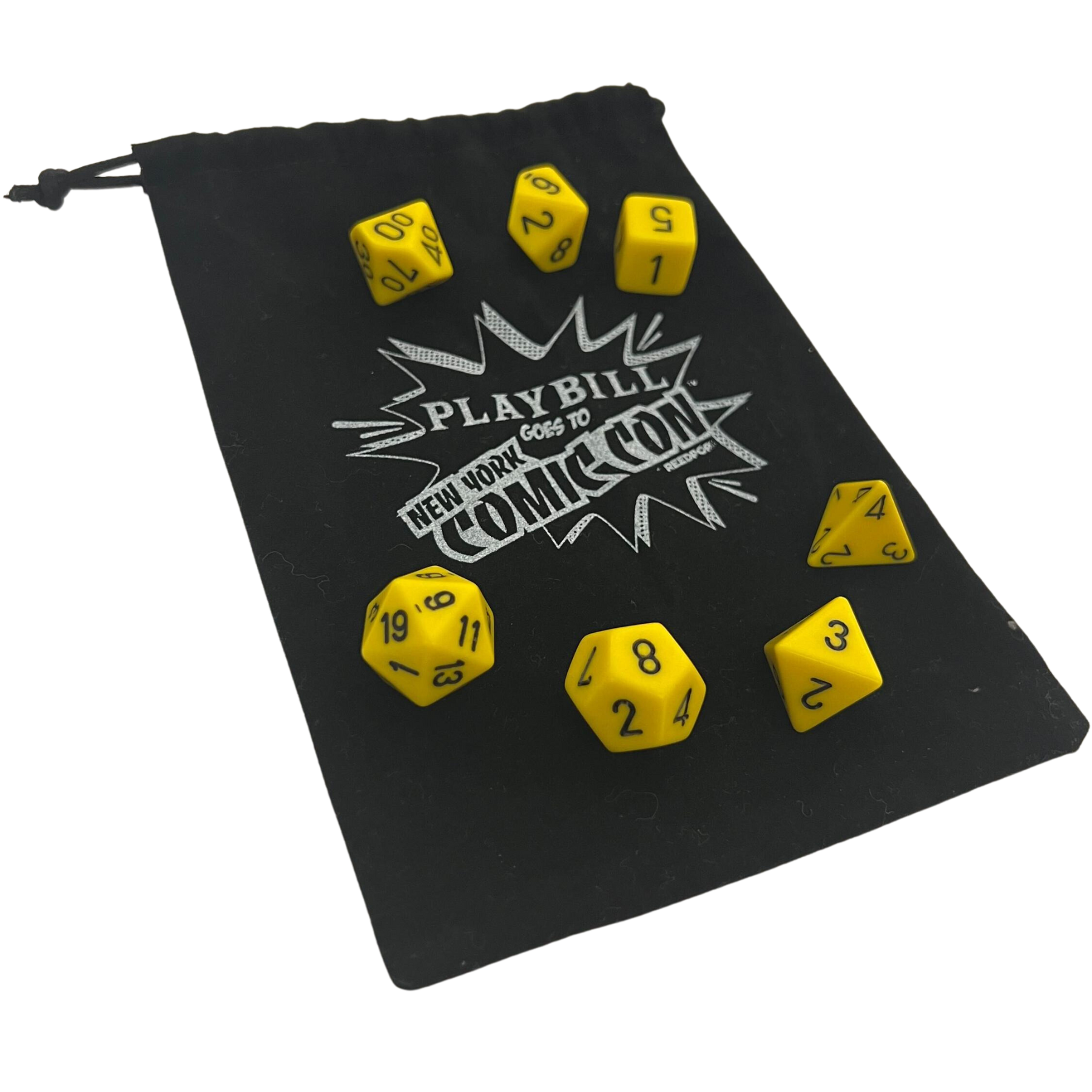 Playbill New York Comic Con Polyhedral Dice